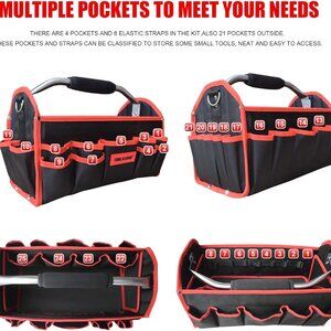 Tool Carrier with Adjustable Shoulder Strap Open Top Veto Tool Bag(Ask for Size)